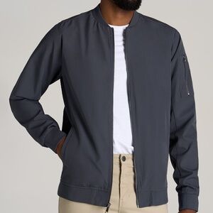 American Tall Bomber Jacket for Tall Men in Deep Slate Size LL / Extra Tall / De